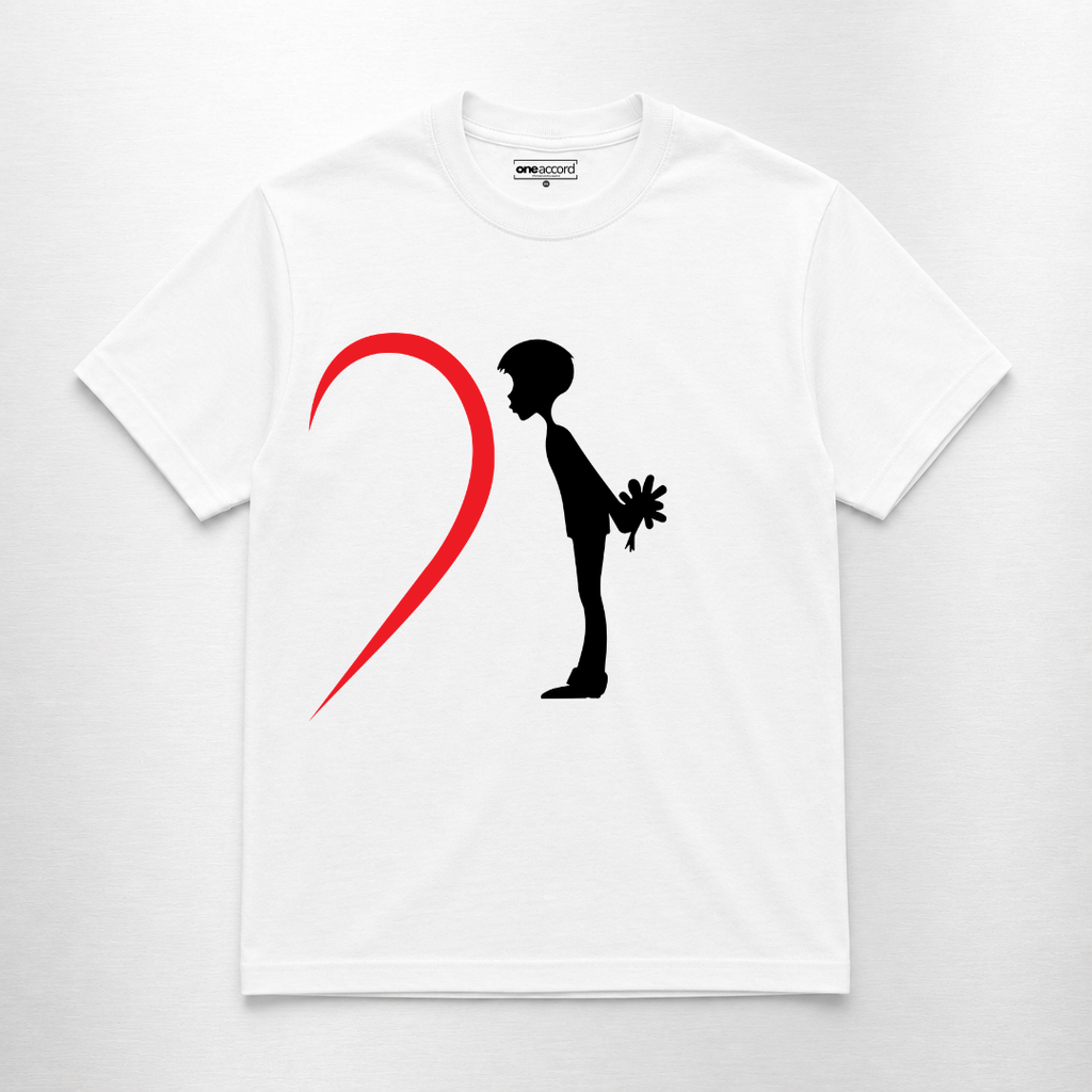 Couple Heart Silhouette Tee Set