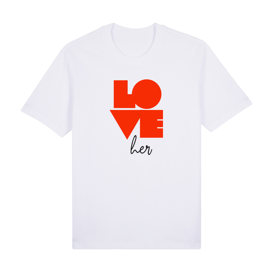 LOVE “Him / Her” Couple T-Shirt Set