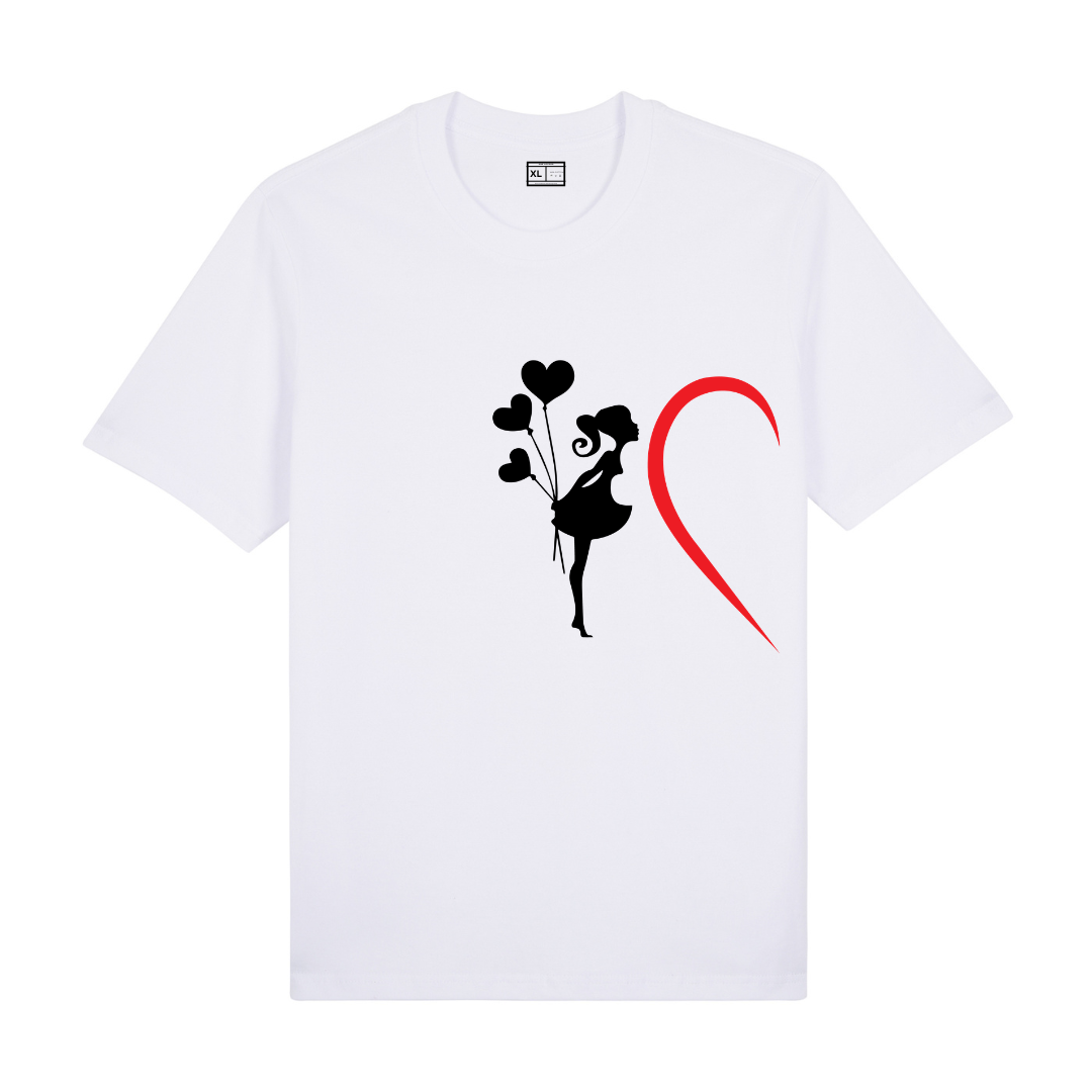 Couple Heart Silhouette Tee Set