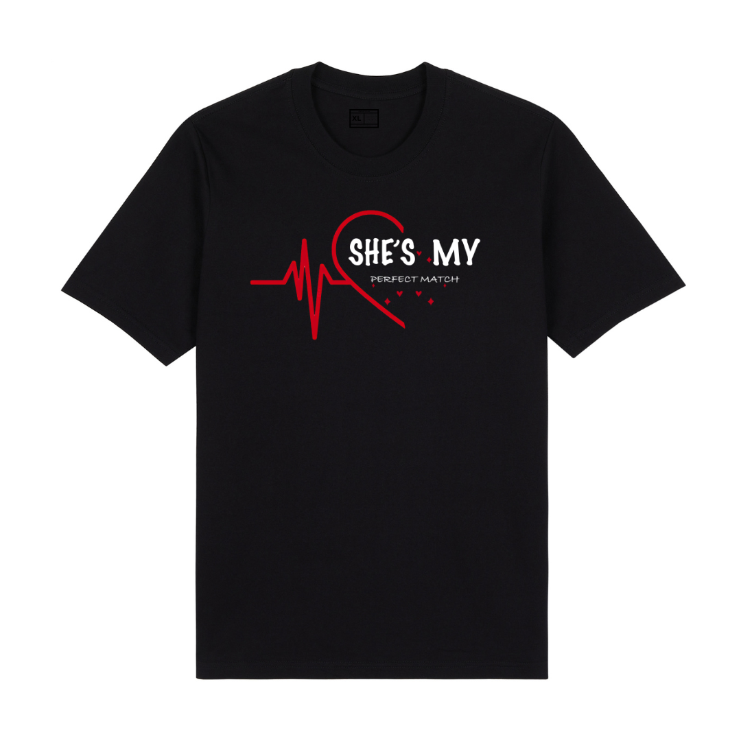 She’s My / He’s My Perfect Match 2 – Couple T-Shirt Set