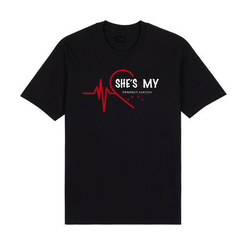 She’s My / He’s My Perfect Match 2 – Couple T-Shirt Set
