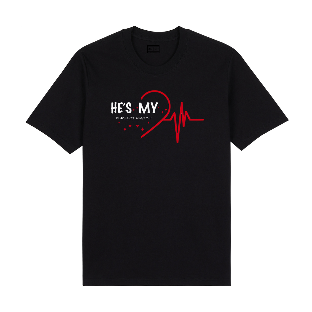 She’s My / He’s My Perfect Match 2 – Couple T-Shirt Set