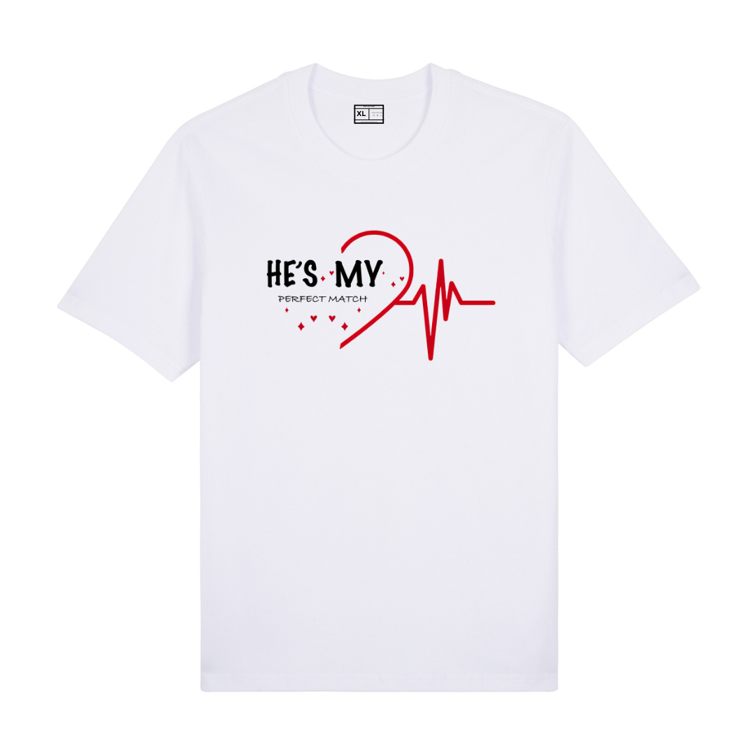 She’s My / He’s My Perfect Match 2 – Couple T-Shirt Set