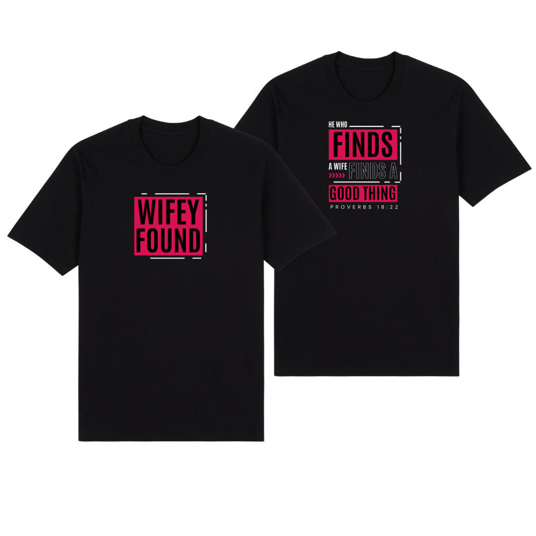 Wifey Found / He Who Finds – Couple T-Shirt Set