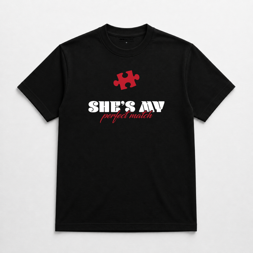 She’s My / He’s My Perfect Match – Couple T-Shirt Set