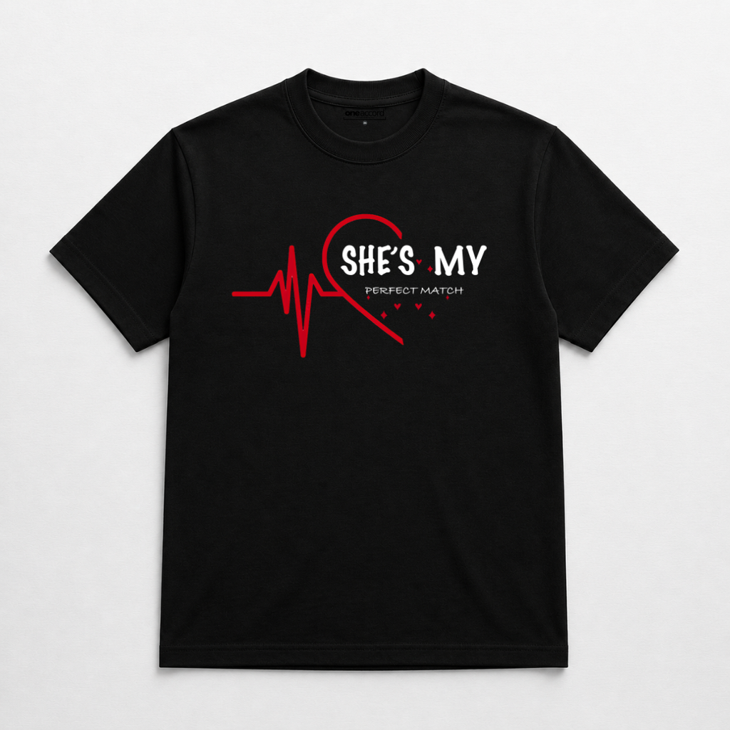 She’s My / He’s My Perfect Match 2 – Couple T-Shirt Set
