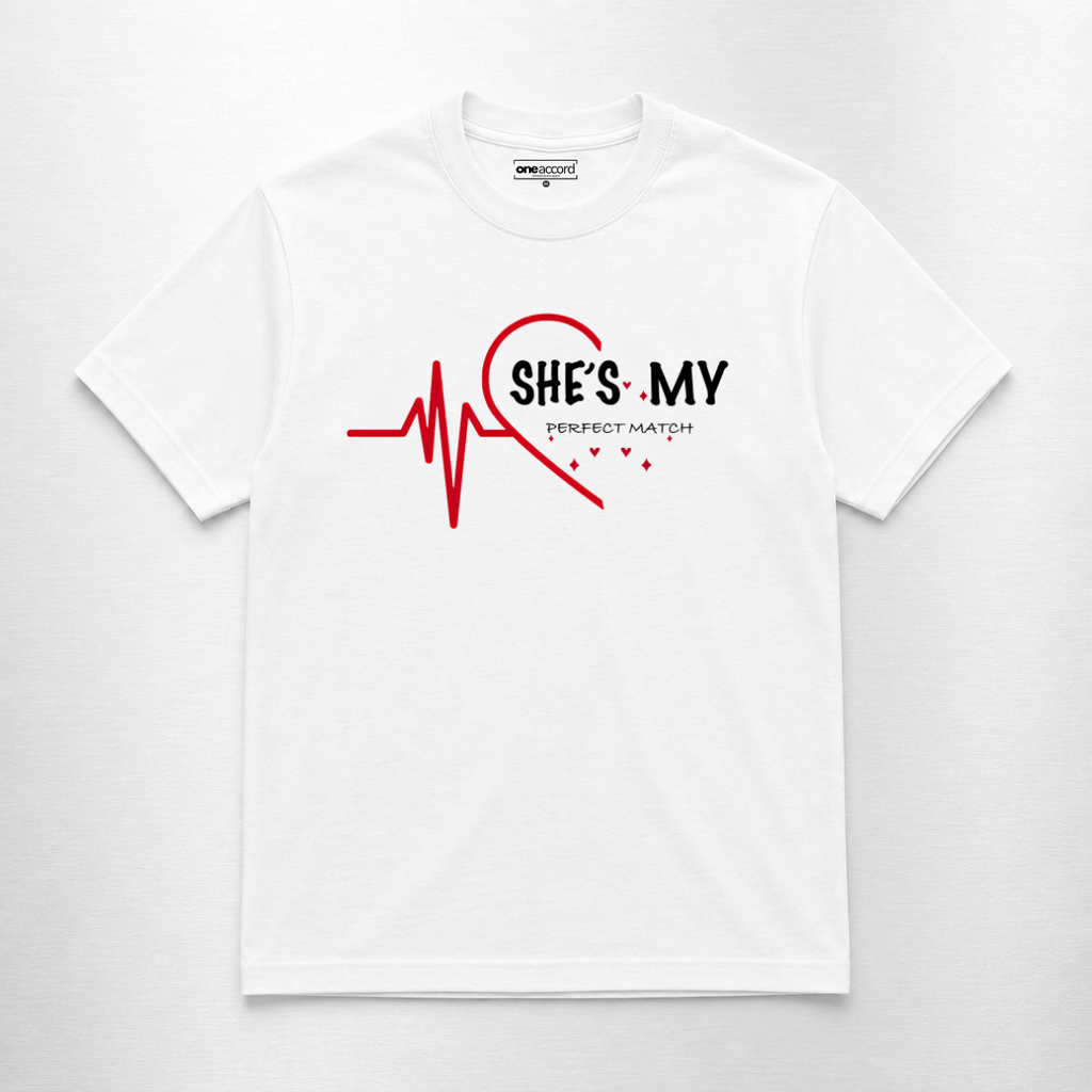 She’s My / He’s My Perfect Match 2 – Couple T-Shirt Set