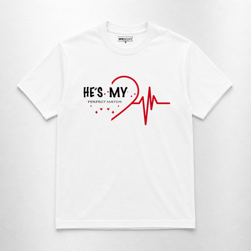 She’s My / He’s My Perfect Match 2 – Couple T-Shirt Set