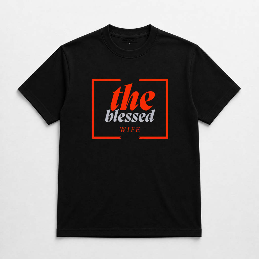 The Blessed Wife & The Praying Husband – Couple Faith Tee Set