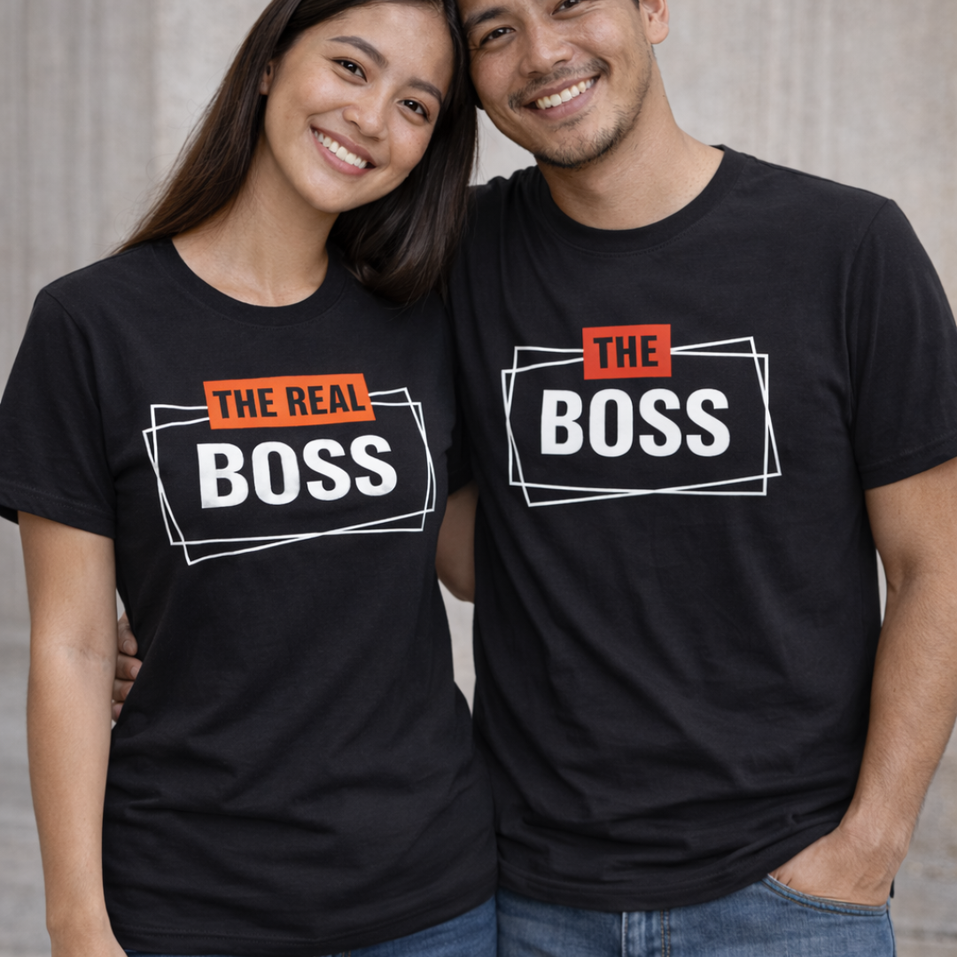 The Boss / The Real Boss Couple Shirt (Set)
