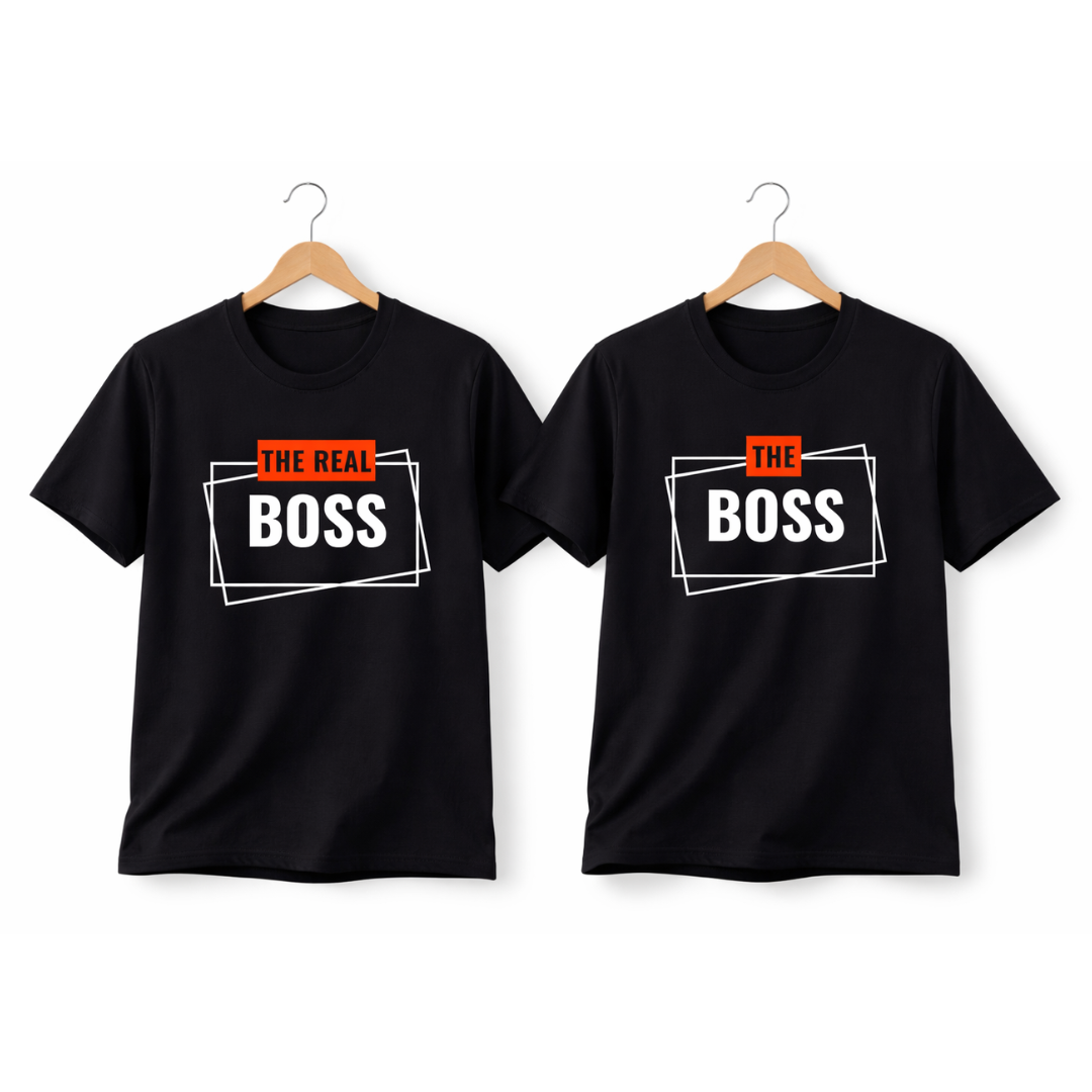 The Boss / The Real Boss Couple Shirt (Set)