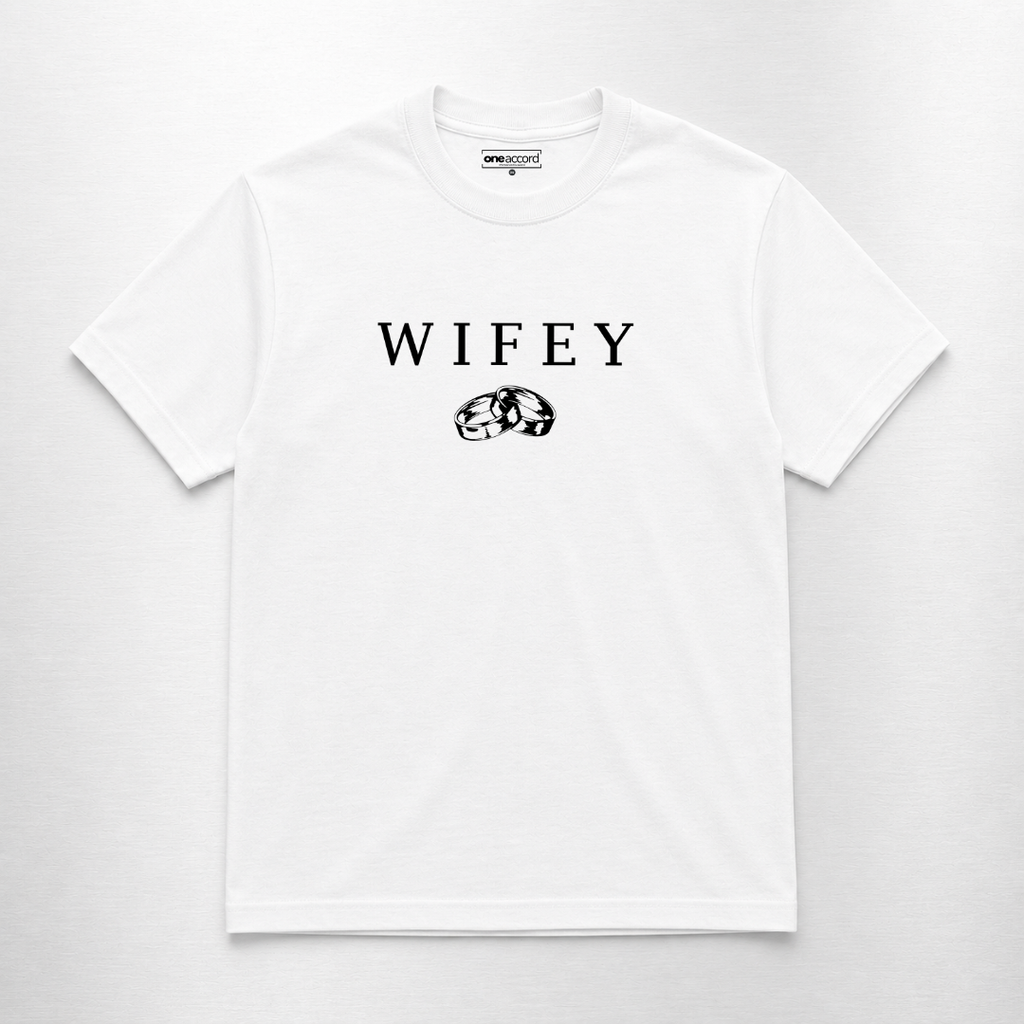 WIFEY & HUBBY Couple Tee Set 🤍