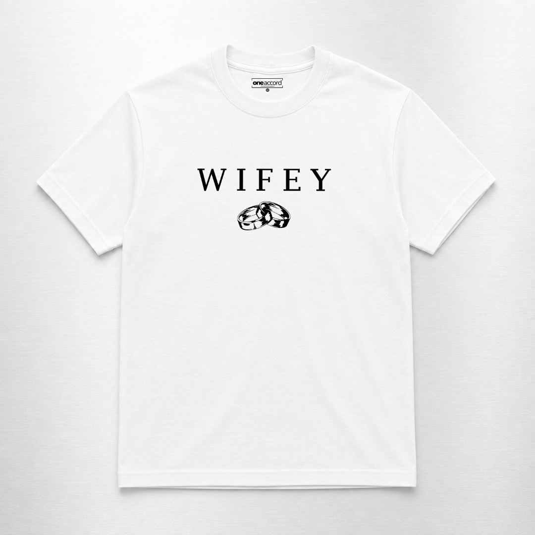 WIFEY & HUBBY Couple Tee Set 🤍